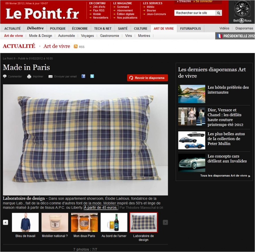 le point le point 1024x1013 Le point.fr sur le made in Paris